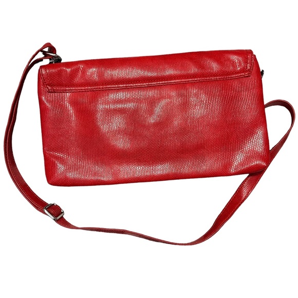 Womens Armani Jeans Crossbody/Clutch Purse Color Red/Silver - Picture 5 of 9